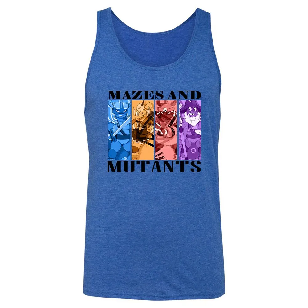 Mazes & Mutants Unisex Jersey Tank - True Royal Triblend - 12