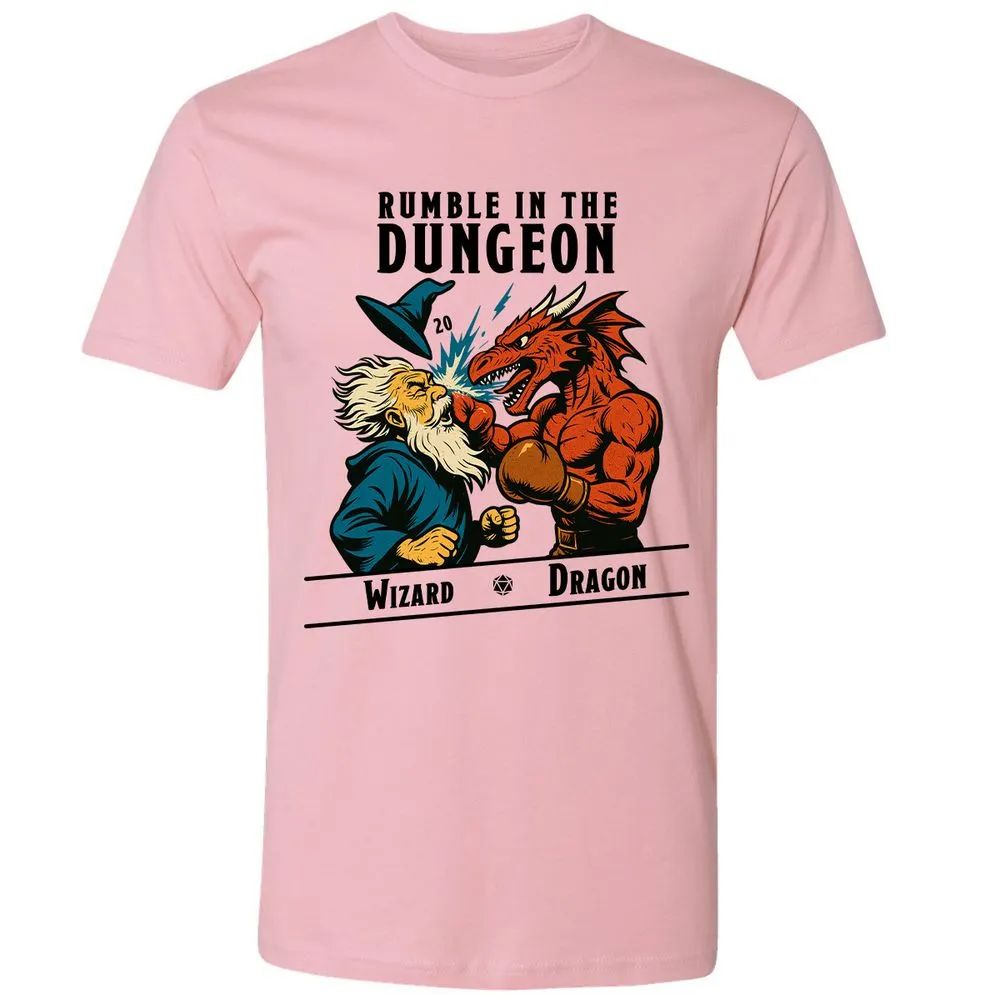 Rumble in the Dungeon Premium Unisex T-Shirt - Light Pink - 3