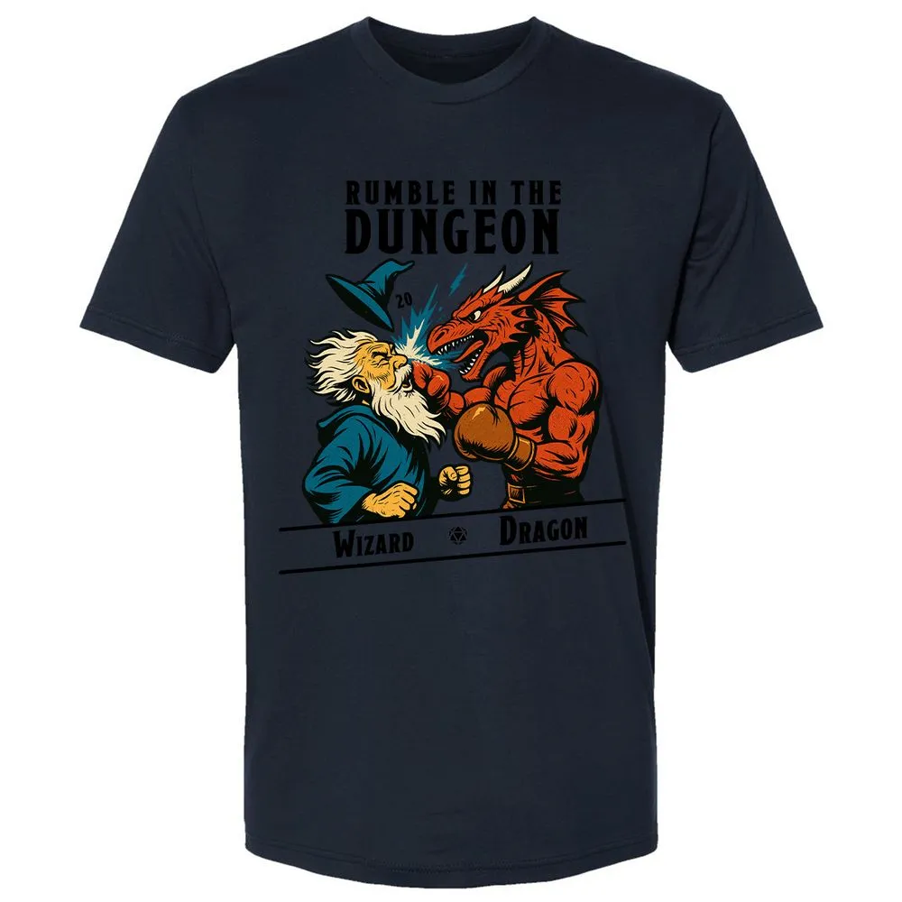 Rumble in the Dungeon Premium Unisex T-Shirt - Midnight Navy - 14