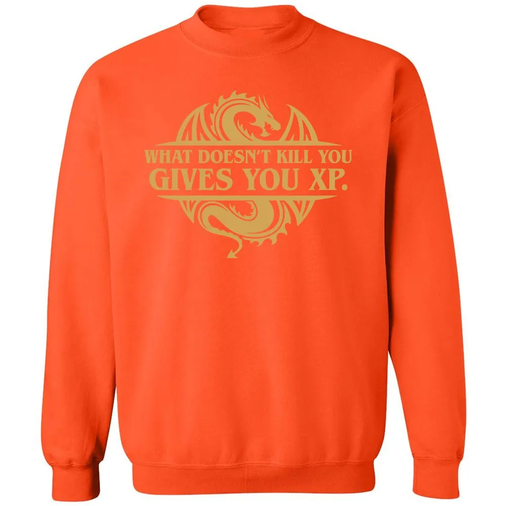 What Doesn't Kill You Gives You XP Classic Unisex Sweatshirt - Orange - 10