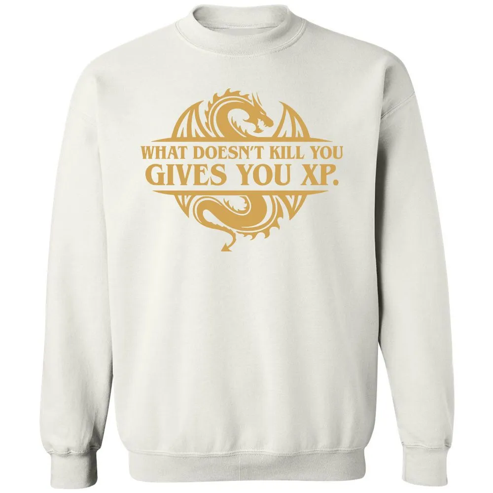What Doesn't Kill You Gives You XP Classic Unisex Sweatshirt - White - 12