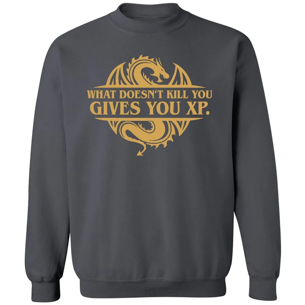 What Doesn't Kill You Gives You XP Classic Unisex Sweatshirt - Charcoal - 7