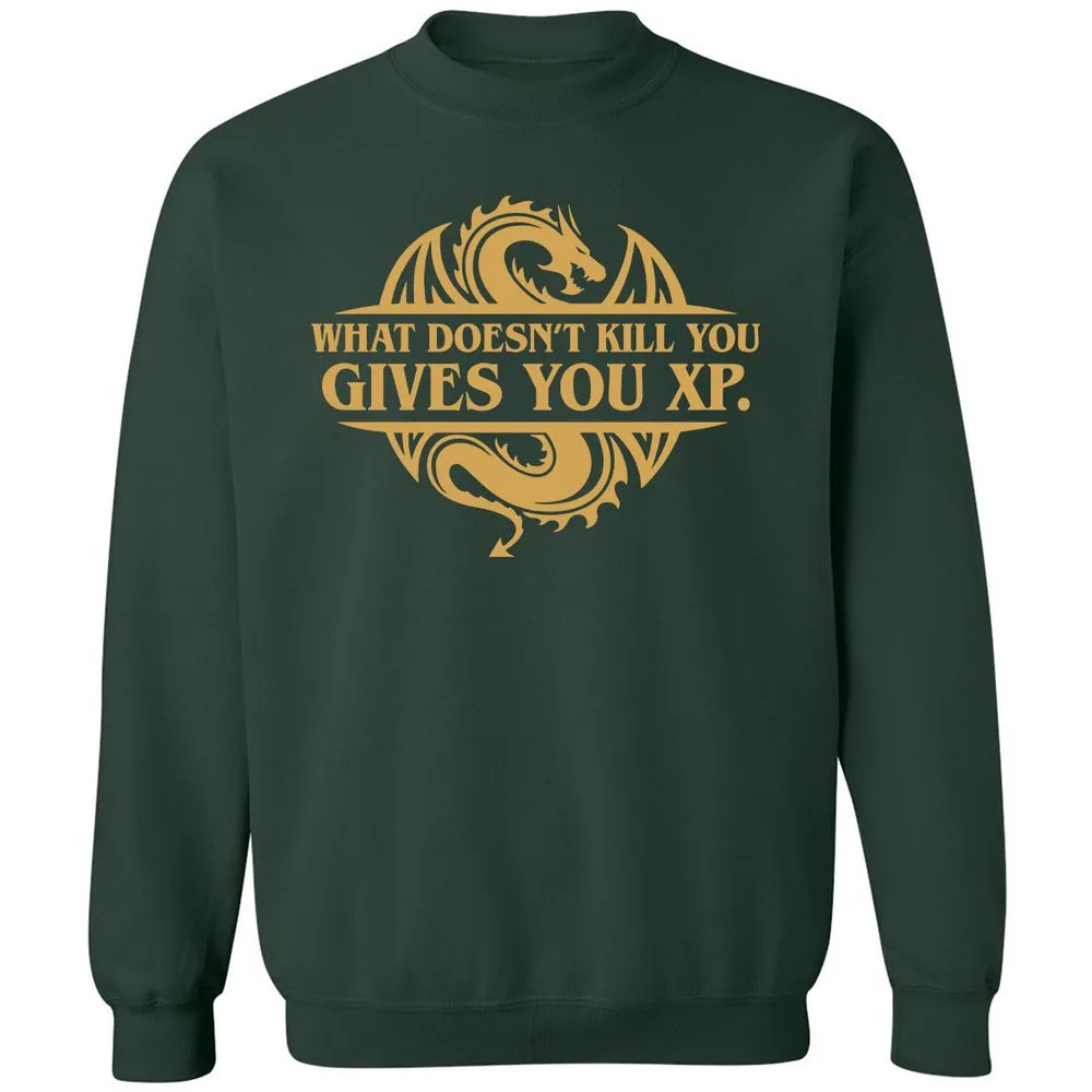 What Doesn't Kill You Gives You XP Classic Unisex Sweatshirt - Forest Green - 4