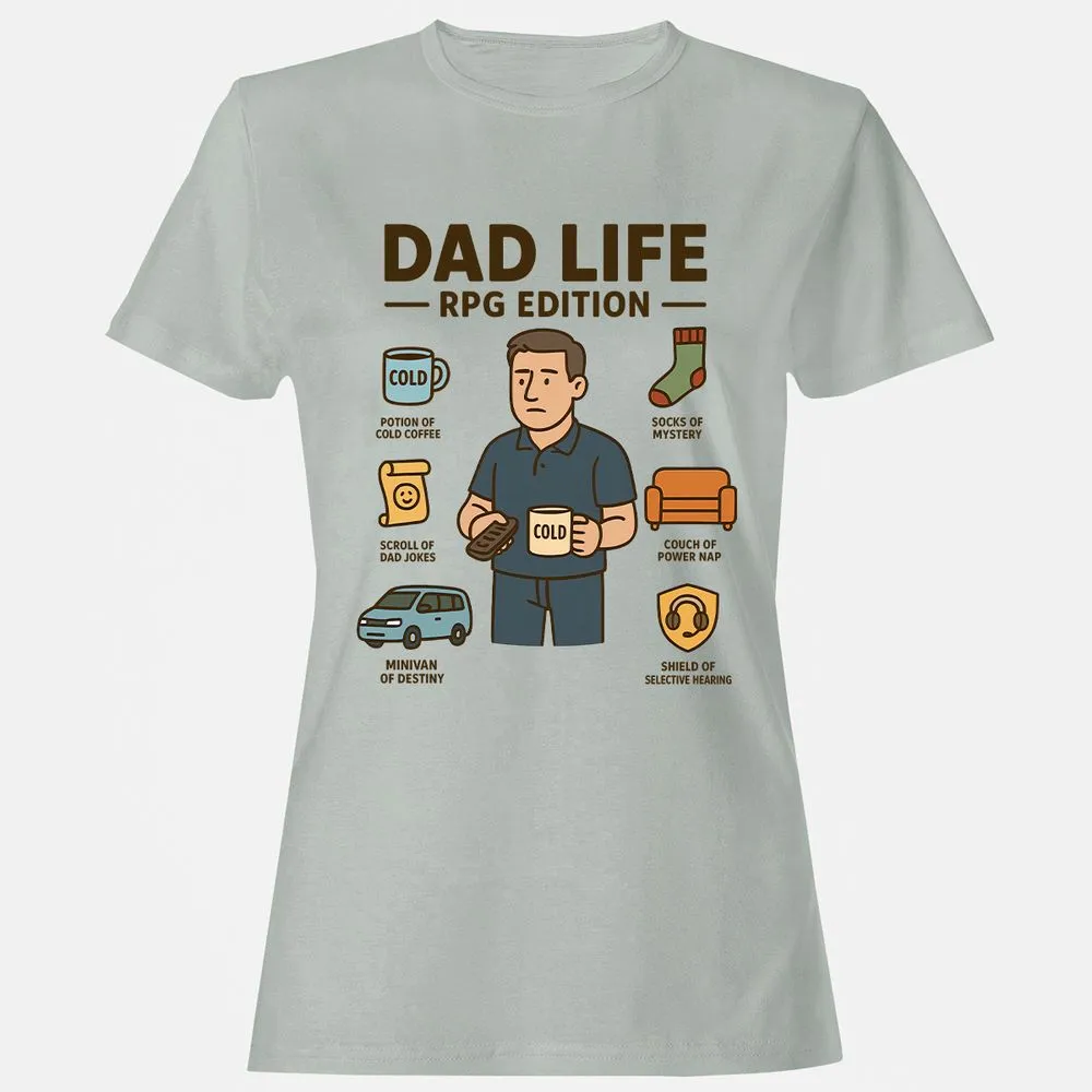 Dad Life RPG Edition Women's T-Shirt - Ash - 2