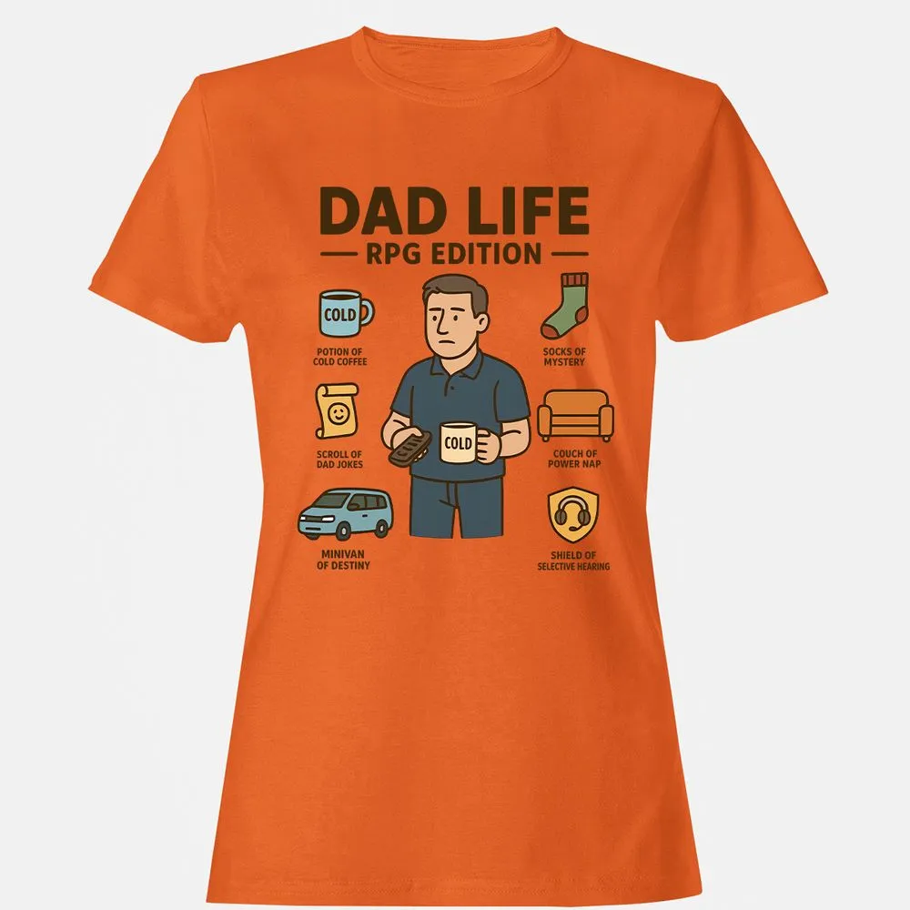 Dad Life RPG Edition Women's T-Shirt - Orange - 11