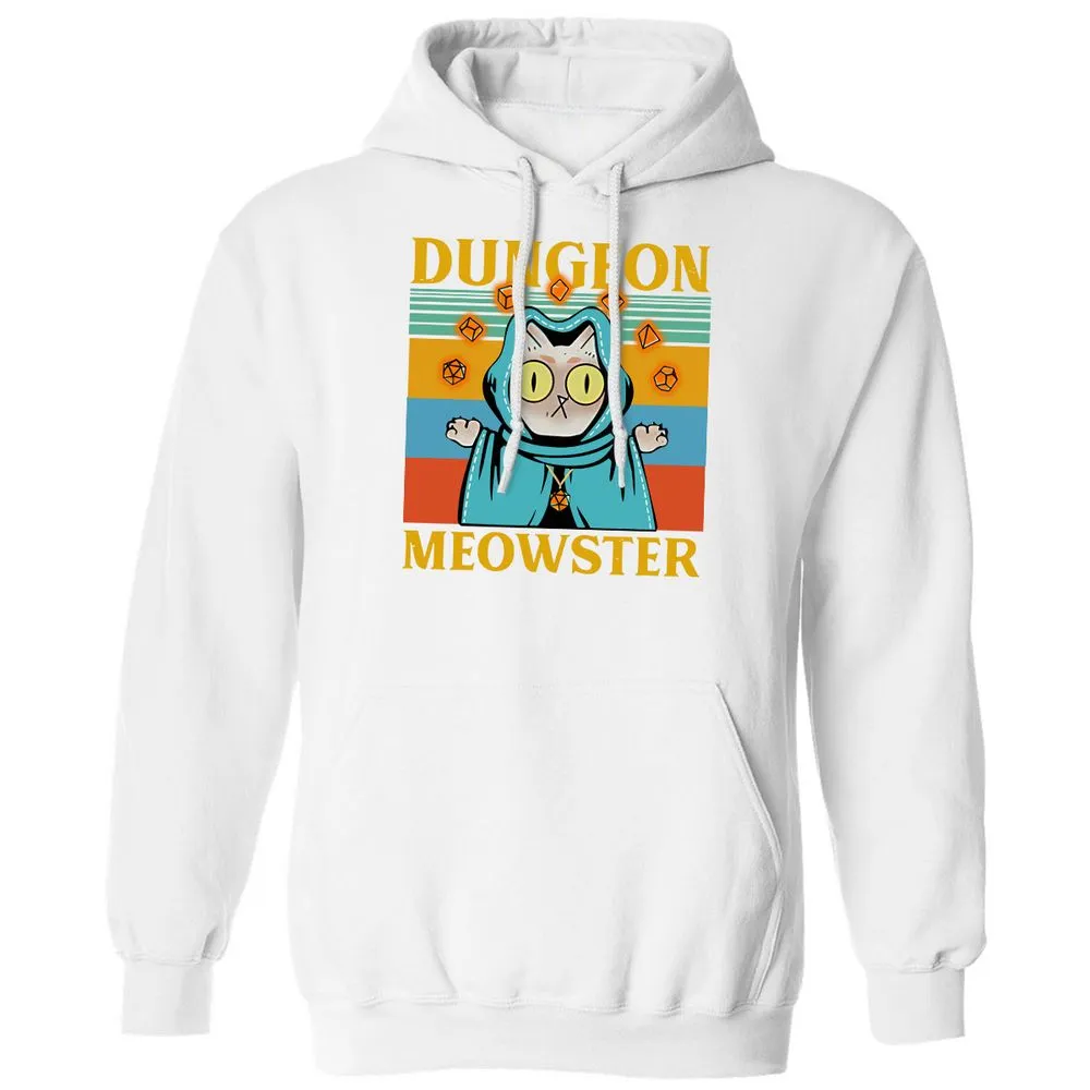 Dungeon Meowster Classic Unisex Hoodie - White - 11