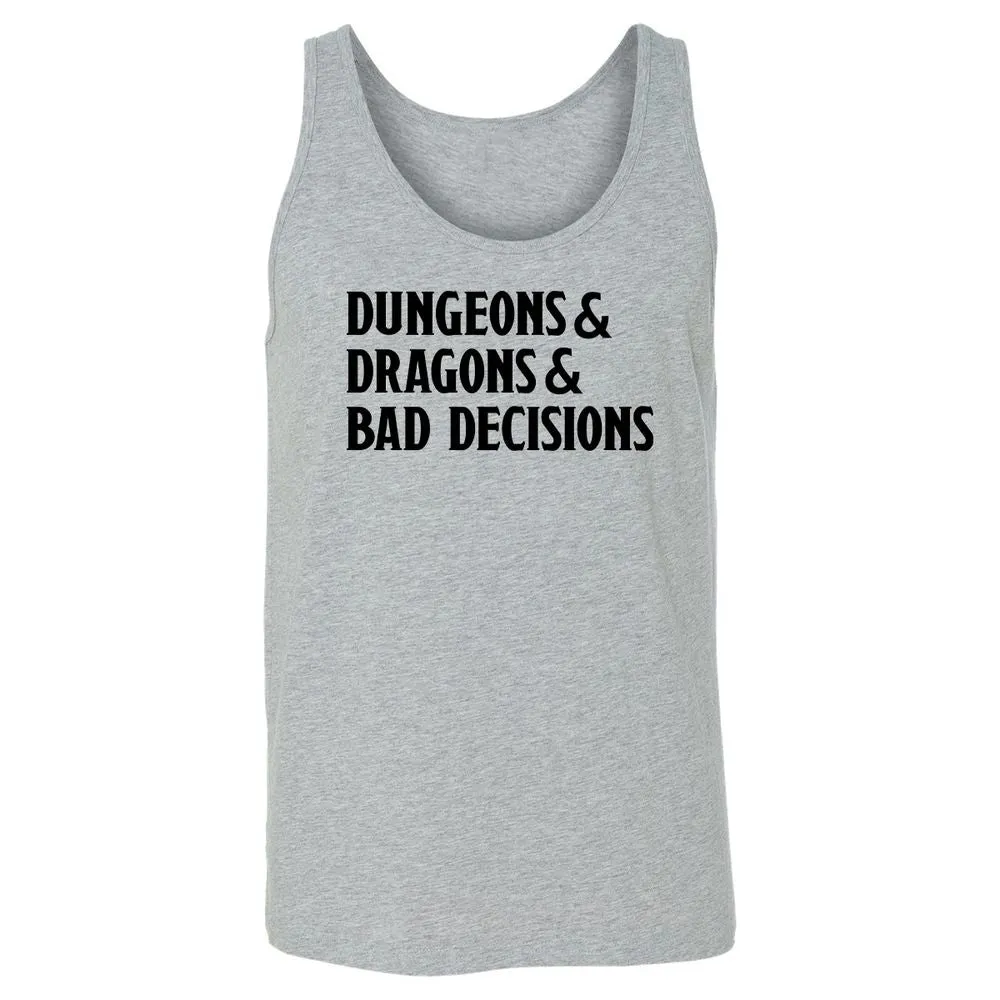 Bad Decisions Unisex Jersey Tank - Athletic Heather - 4