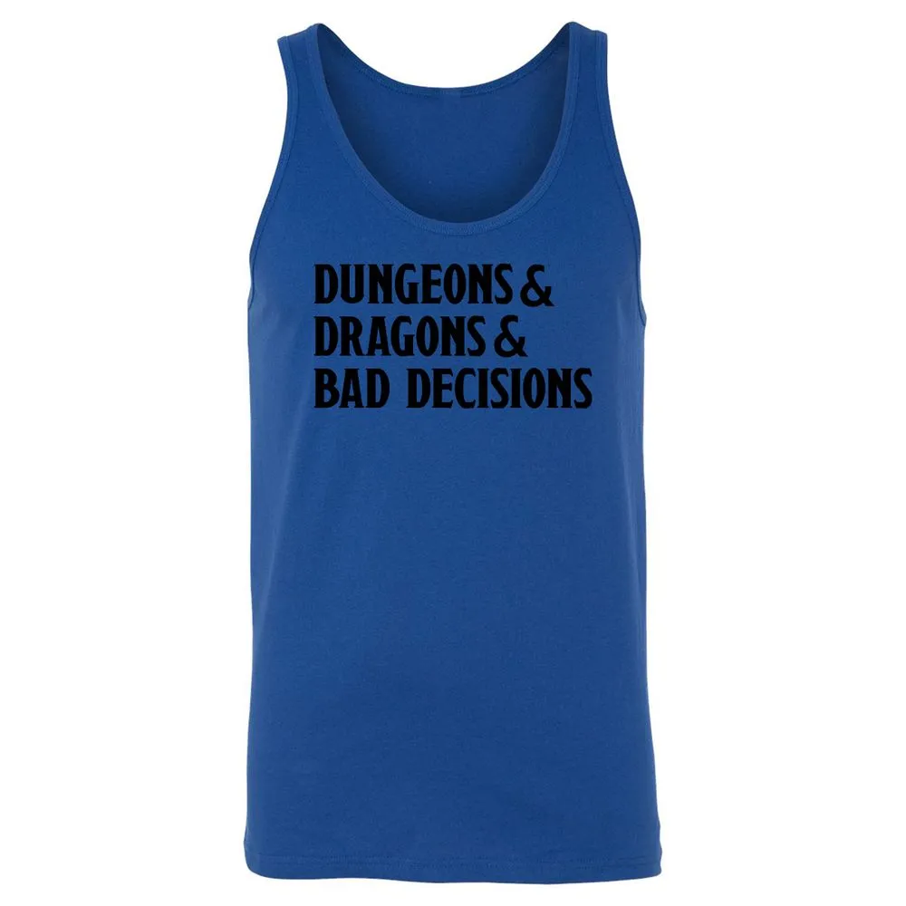 Bad Decisions Unisex Jersey Tank - True Royal - 13