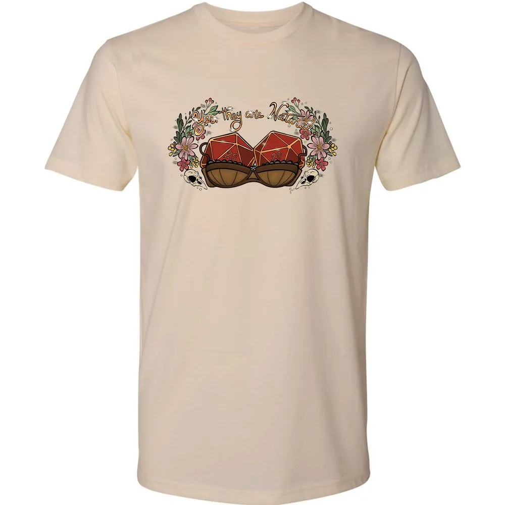 Yes They're Natural Premium Unisex T-Shirt - Cream - 14