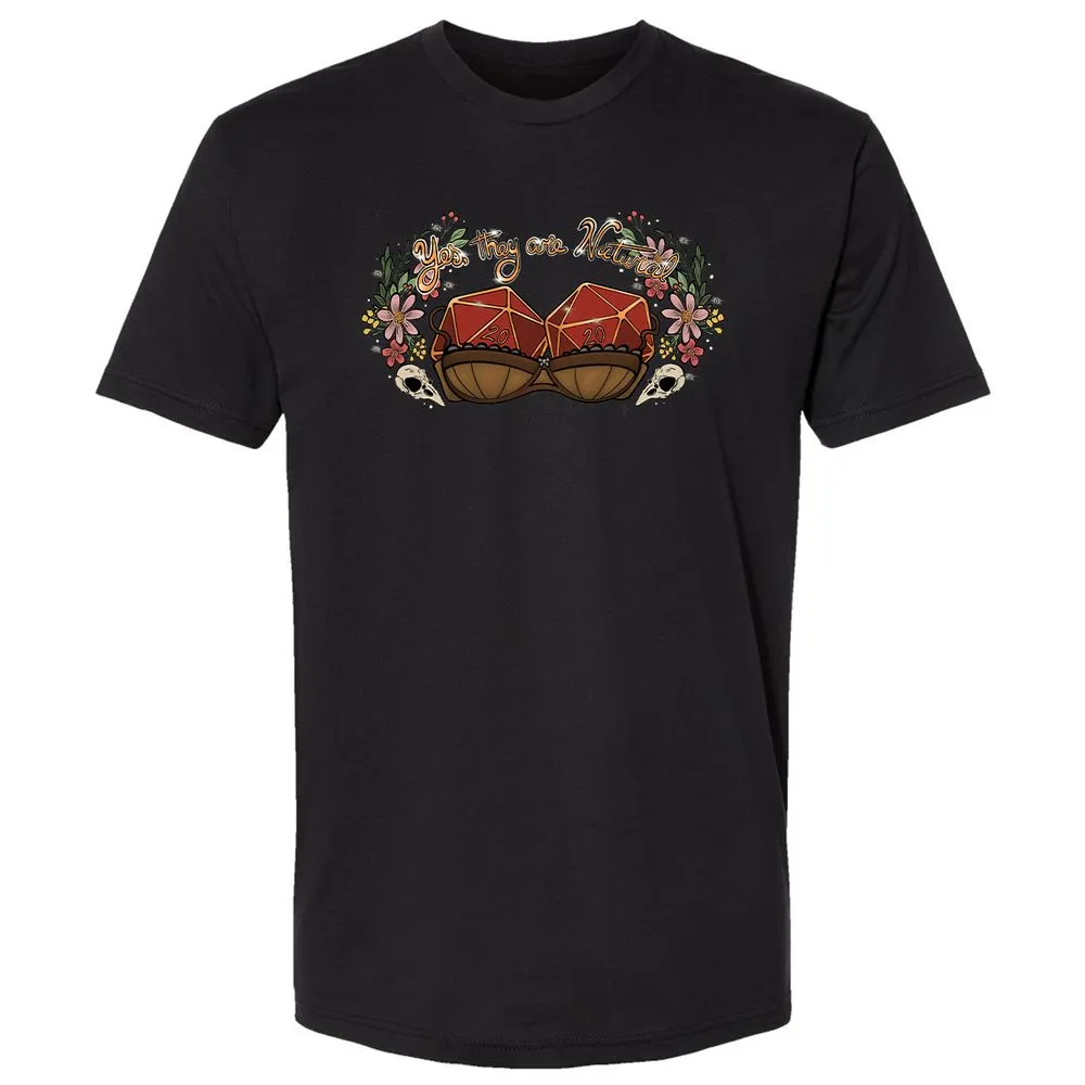 Yes They're Natural Premium Unisex T-Shirt - Black - 1