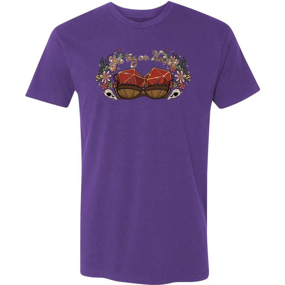 Yes They're Natural Premium Unisex T-Shirt - Purple Rush - 7