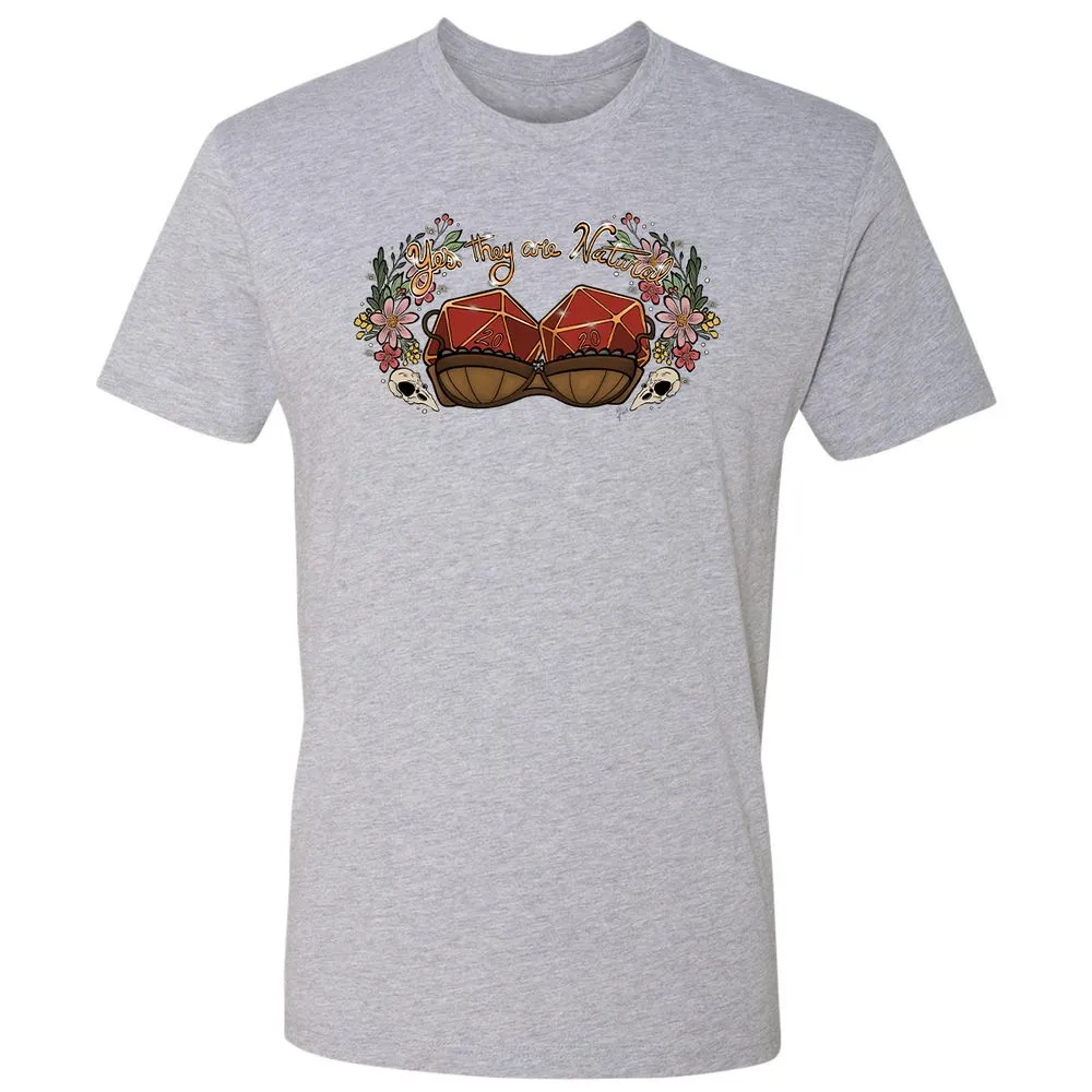 Yes They're Natural Premium Unisex T-Shirt - Heather Grey - 9