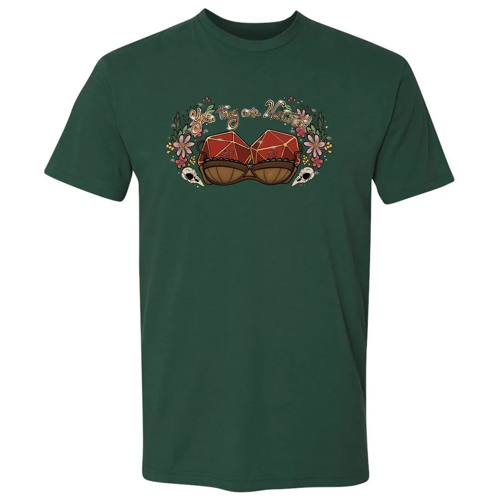 Yes They're Natural Premium Unisex T-Shirt - Forest Green - 13