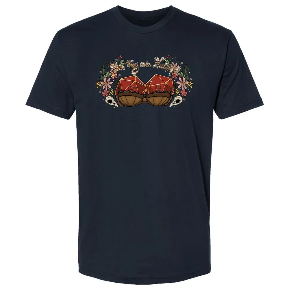 Yes They're Natural Premium Unisex T-Shirt - Midnight Navy - 2