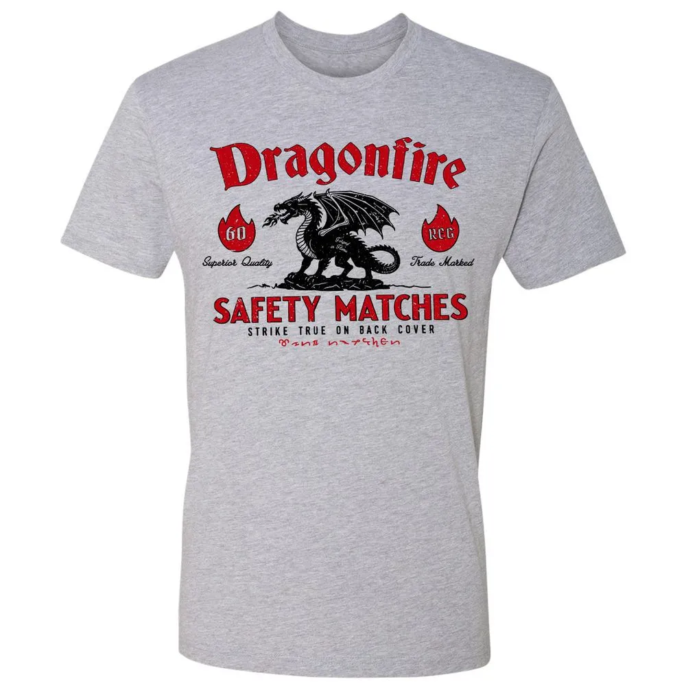 Dragonfire Premium Unisex T-Shirt - Heather Grey - 9