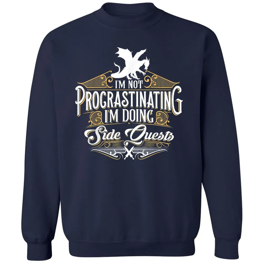 I'm Doing Side Quests Classic Unisex Sweatshirt - Navy - 2