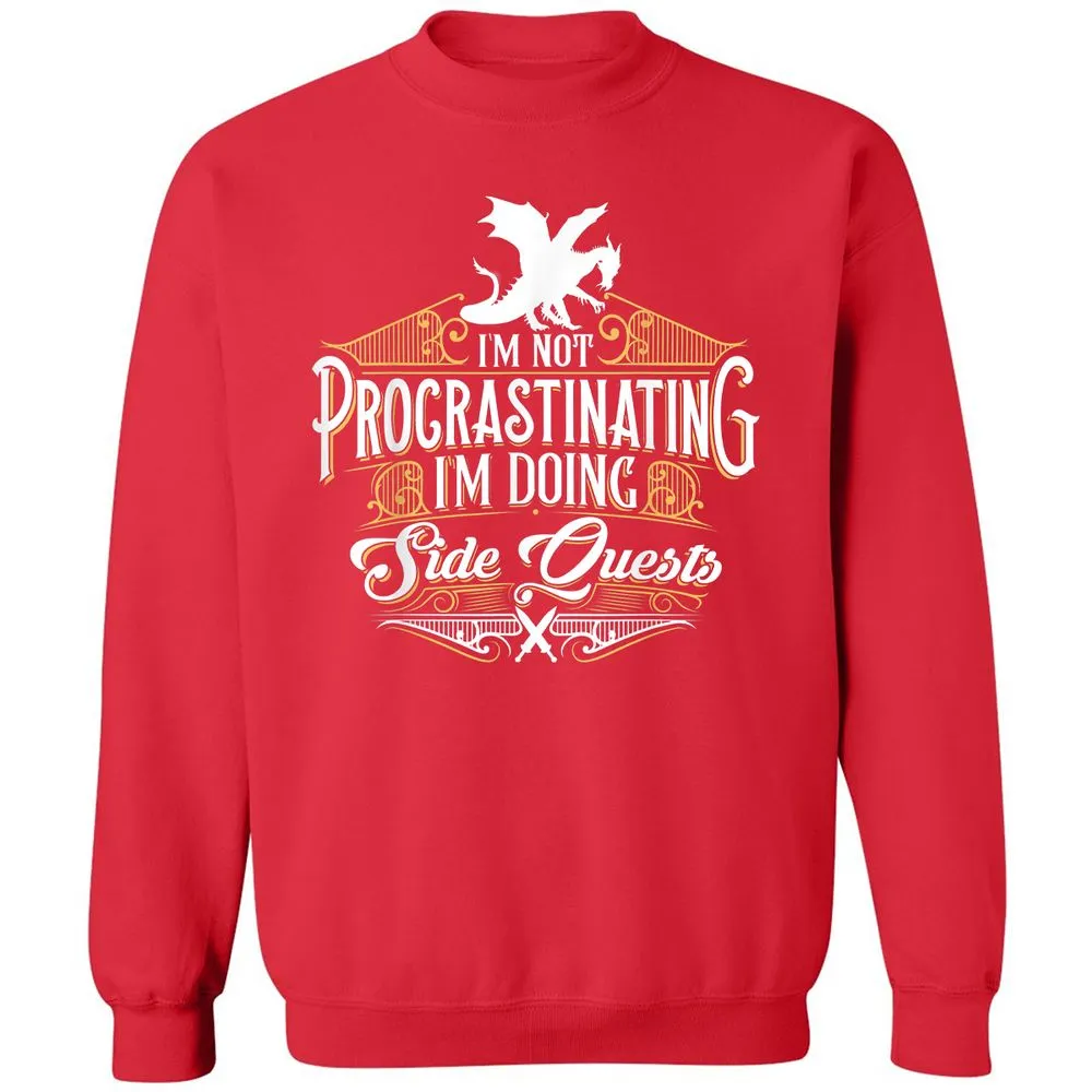 I'm Doing Side Quests Classic Unisex Sweatshirt - Red - 5