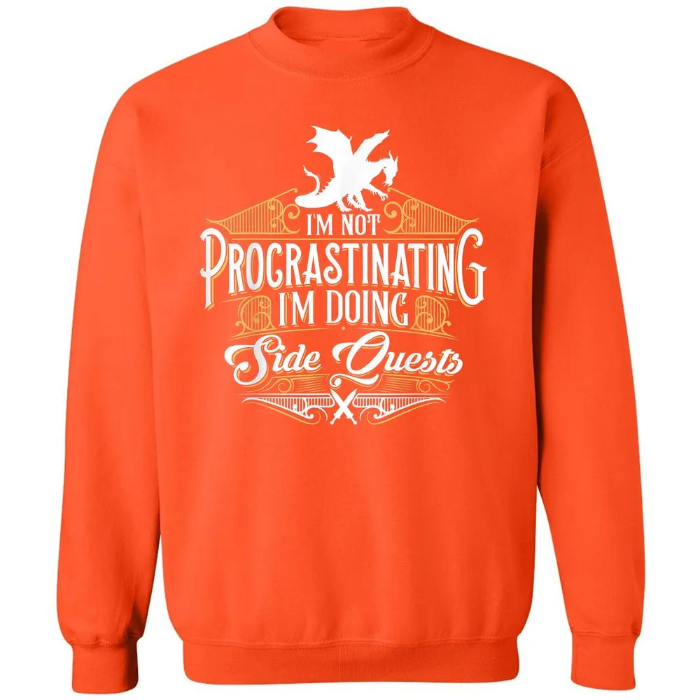 I'm Doing Side Quests Classic Unisex Sweatshirt - Orange - 10