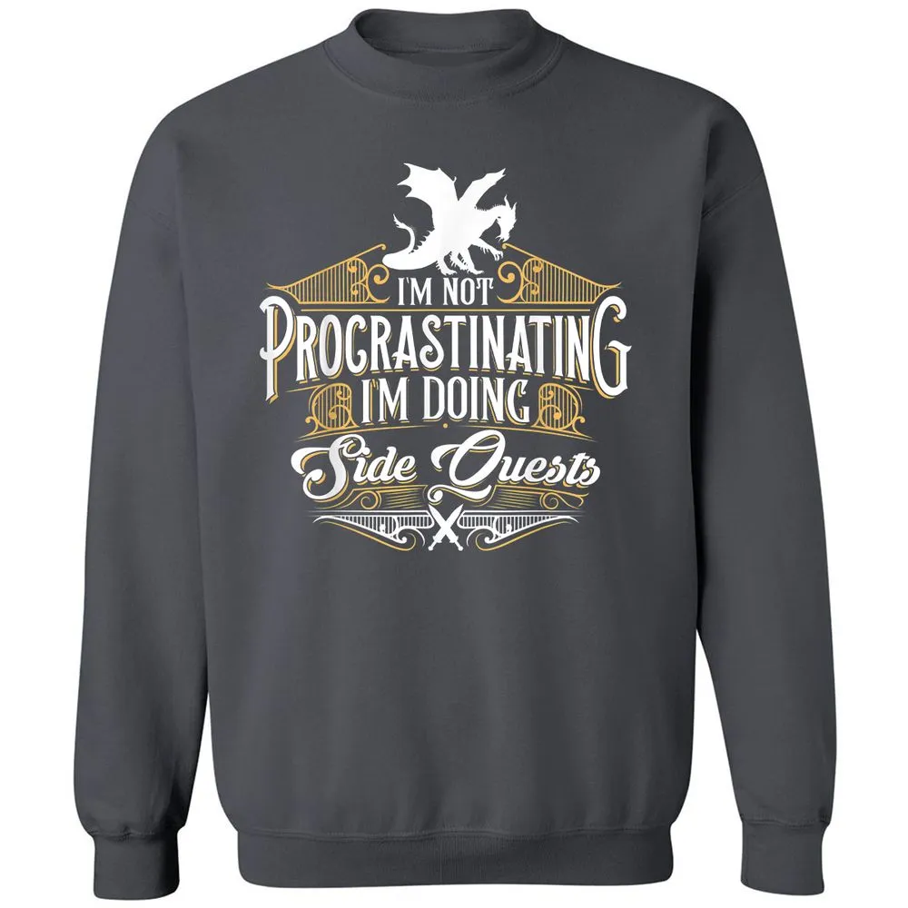I'm Doing Side Quests Classic Unisex Sweatshirt - Charcoal - 7