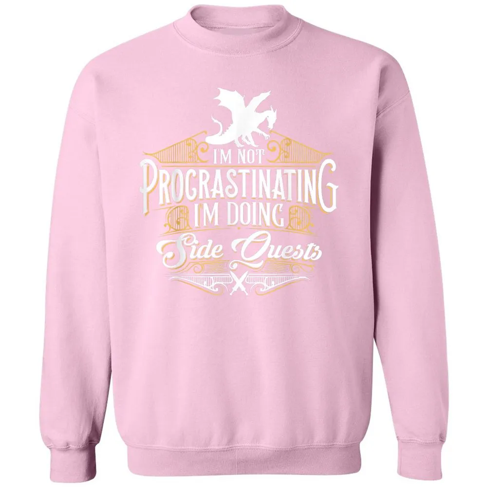 I'm Doing Side Quests Classic Unisex Sweatshirt - Light Pink - 3