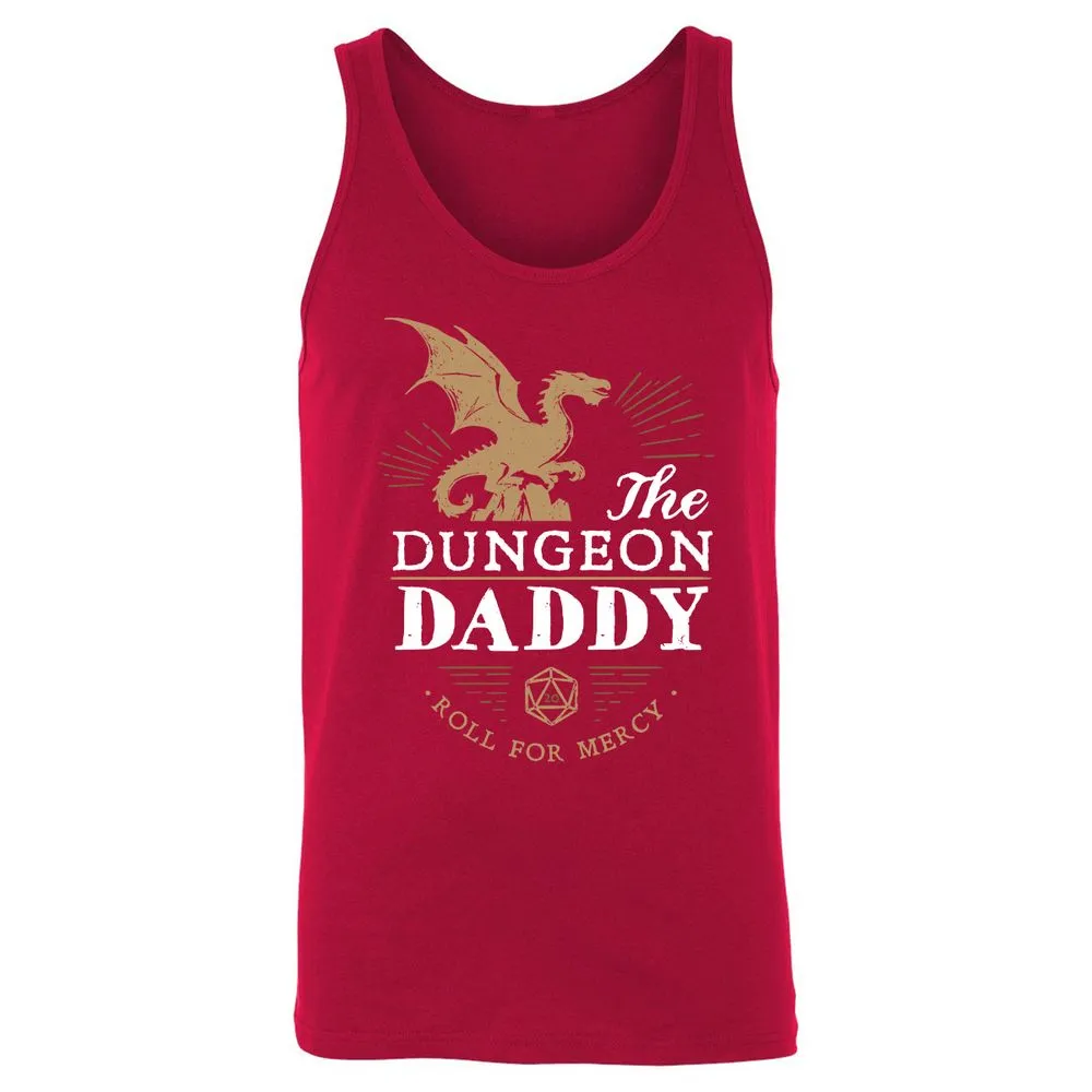 Dungeon Daddy Roll For Mercy Unisex Jersey Tank - Red - 11