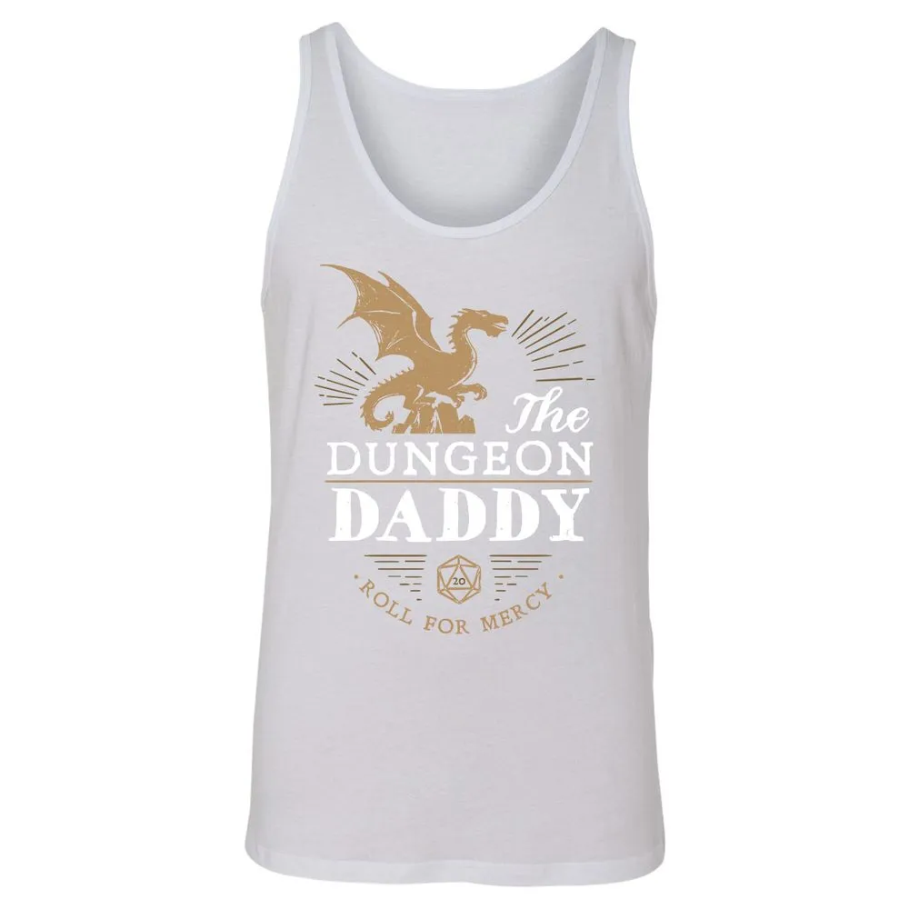 Dungeon Daddy Roll For Mercy Unisex Jersey Tank - White - 14