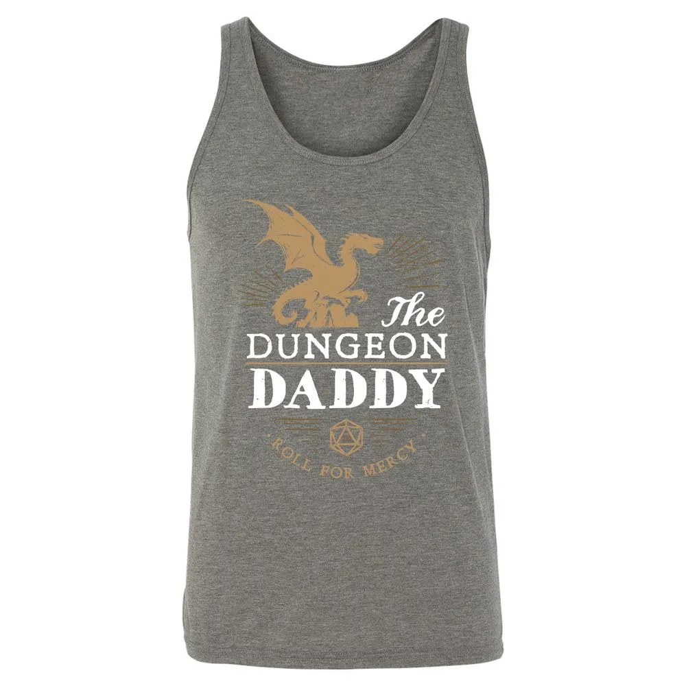 Dungeon Daddy Roll For Mercy Unisex Jersey Tank - Grey Triblend - 8