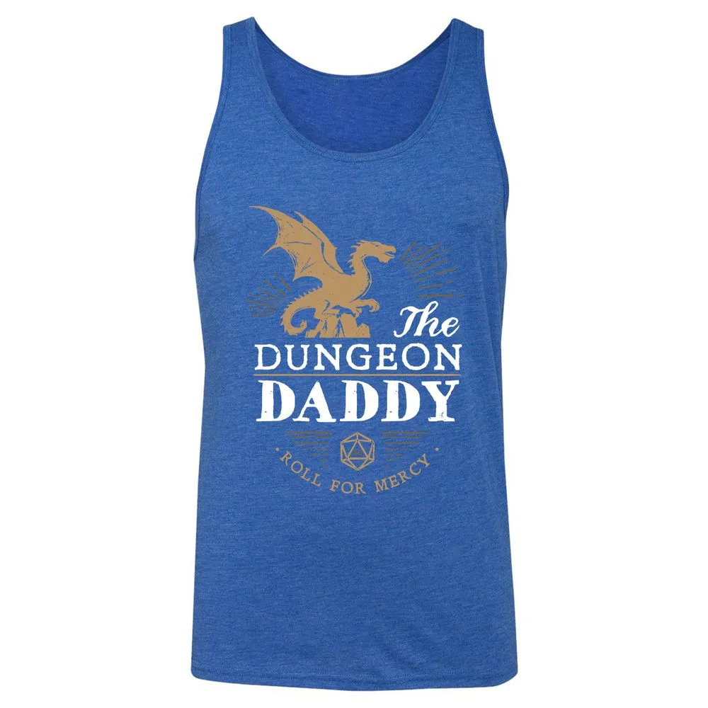 Dungeon Daddy Roll For Mercy Unisex Jersey Tank - True Royal Triblend - 12