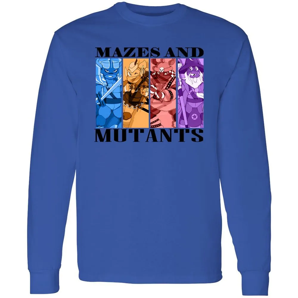 Mazes & Mutants Long Sleeve T-Shirt - Royal - 4