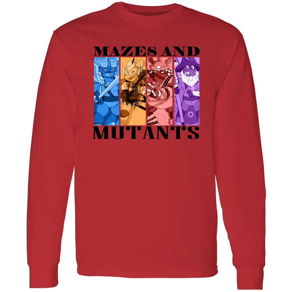 Mazes & Mutants Long Sleeve T-Shirt - Red - 14
