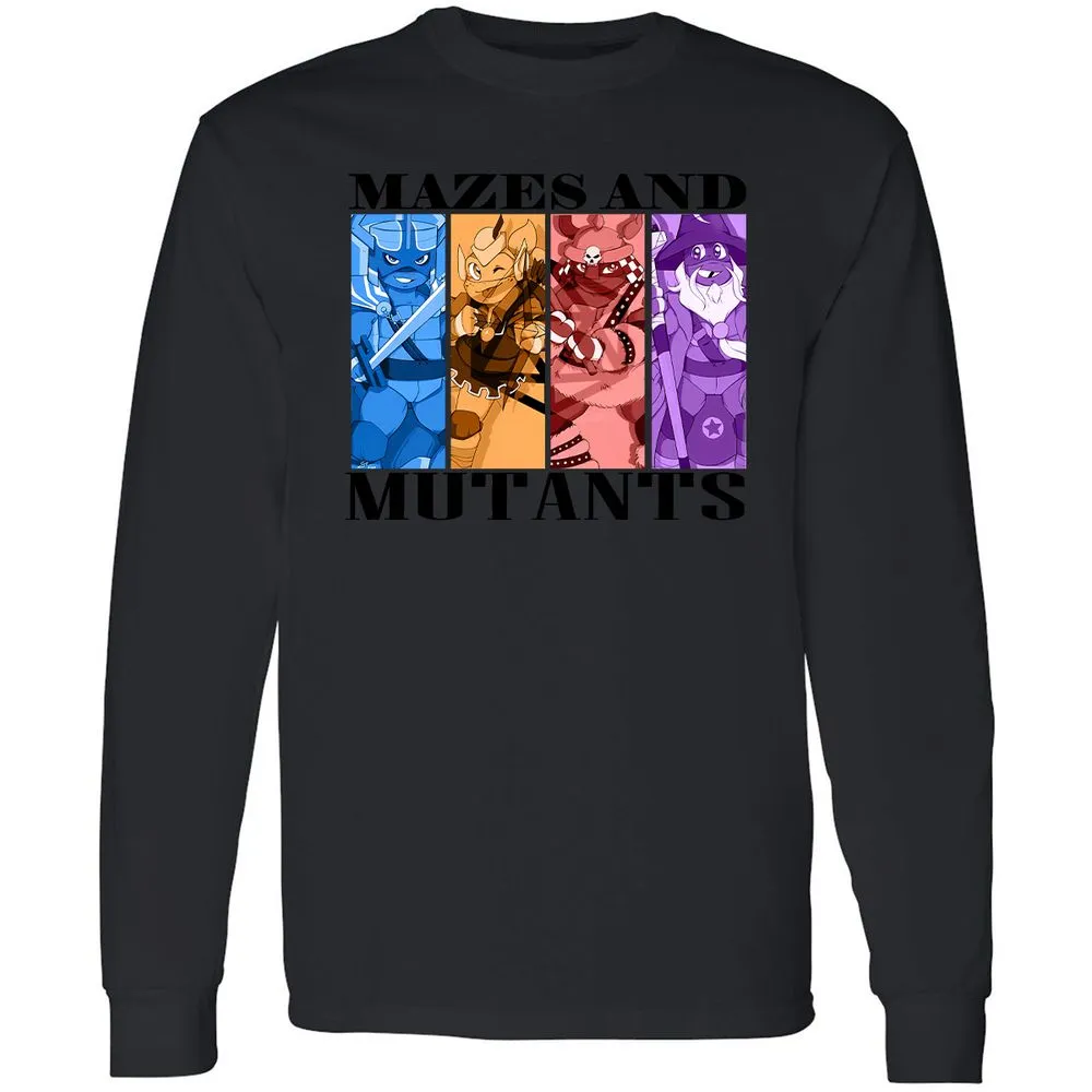 Mazes & Mutants Long Sleeve T-Shirt - Black - 16