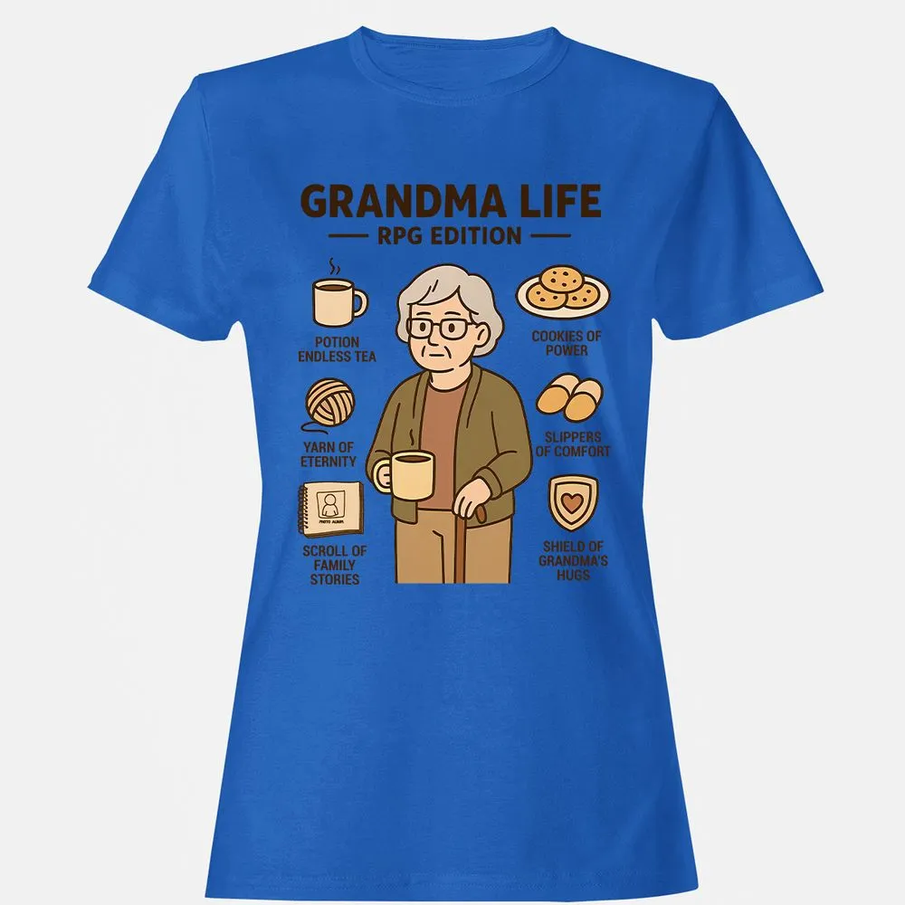 Grandma Life RPG Edition Women's T-Shirt - Royal - 14