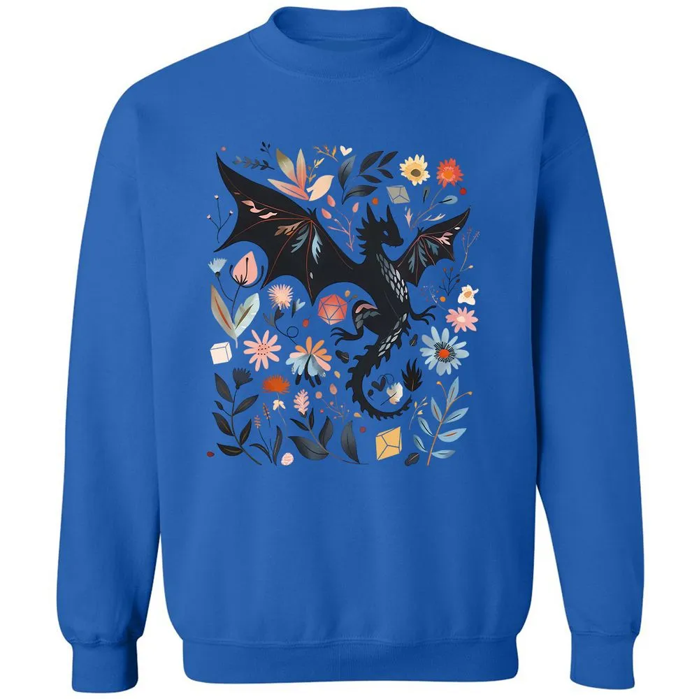 Floral DnD Dragon - Royal - 9