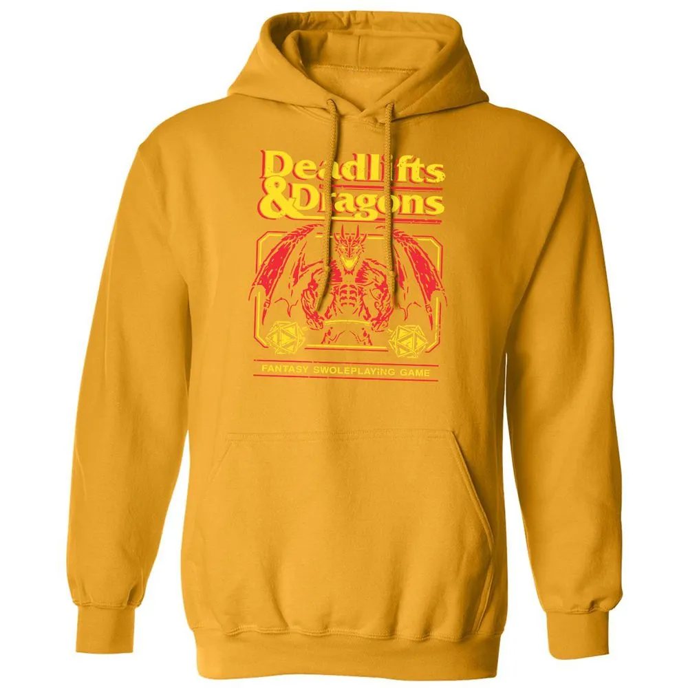 Deadlifts And Dragons Classic Unisex Hoodie - Gold - 12