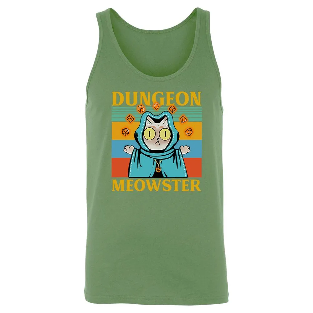 Dungeon Meowster Unisex Jersey Tank - Leaf - 10