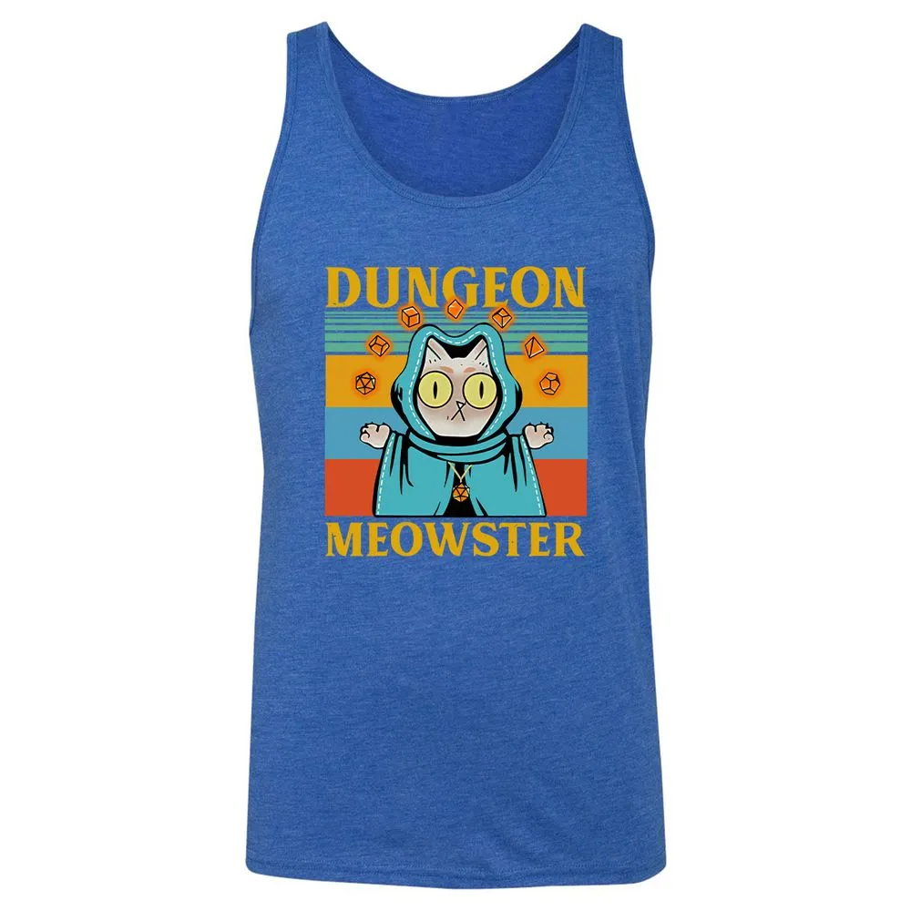 Dungeon Meowster Unisex Jersey Tank - True Royal Triblend - 12