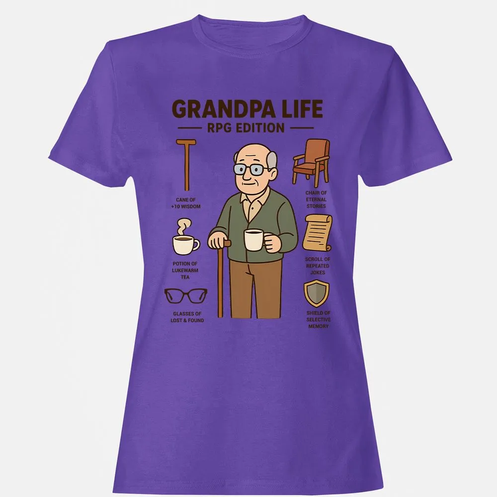 Grandpa Life RPG Edition Women's T-Shirt - Purple - 12