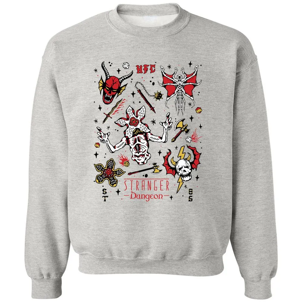 STRANGER DUNGEON Classic Unisex Sweatshirt - Ash - 2
