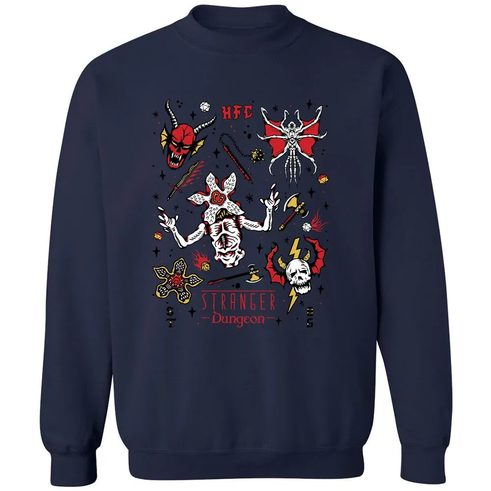 STRANGER DUNGEON Classic Unisex Sweatshirt - Navy - 8