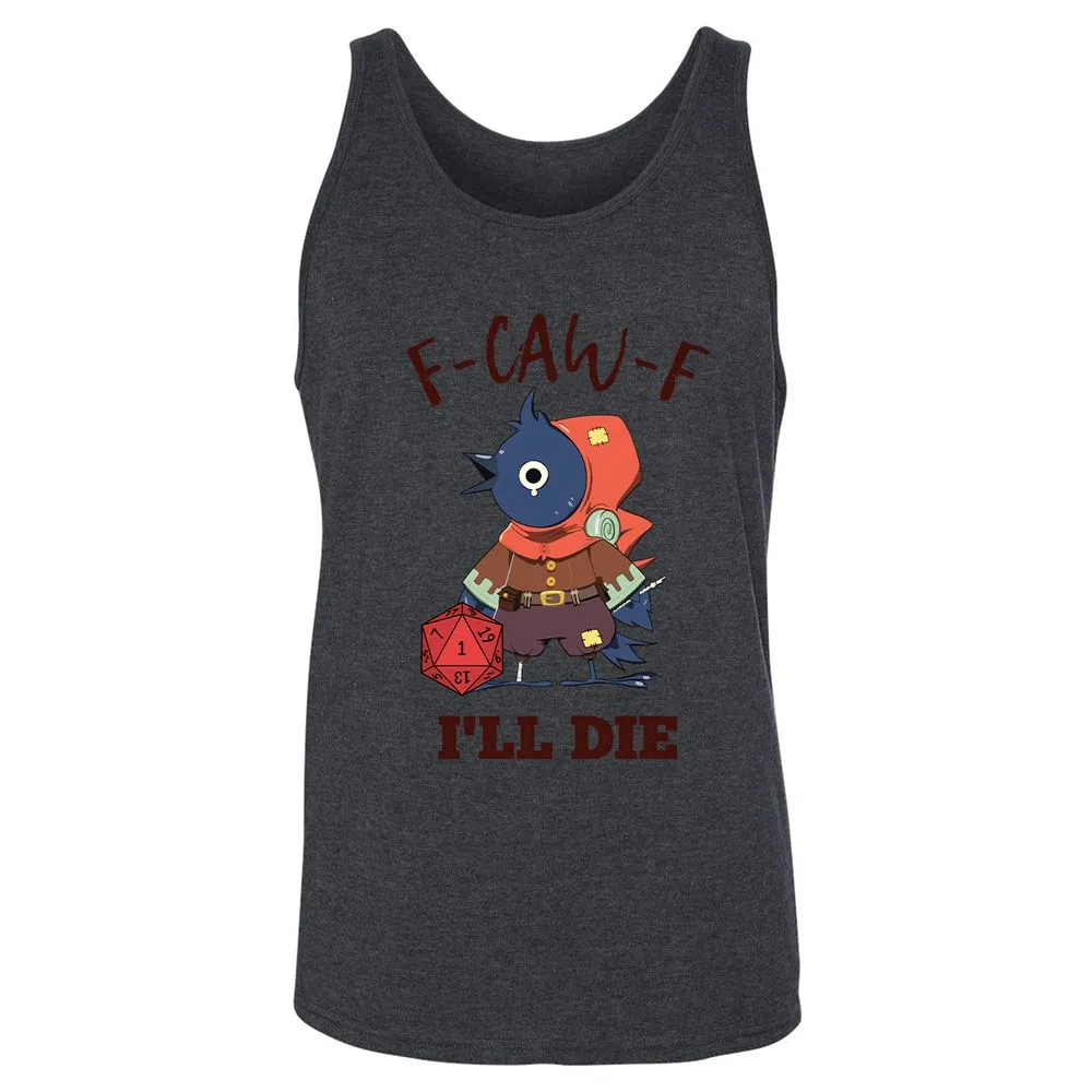 Funny F-CAW-F Kenku Crow - Dark Grey Heather - 6