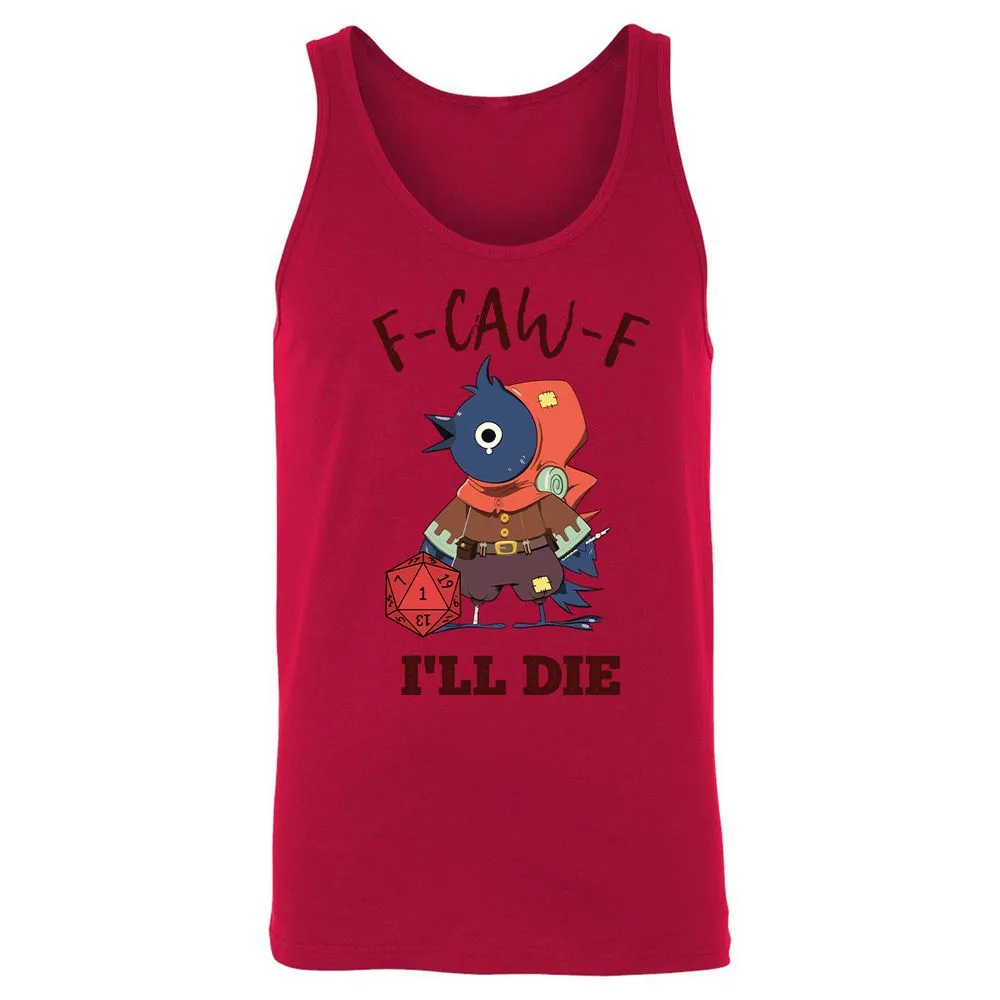 Unisex Jersey Tank - White - Red - 11