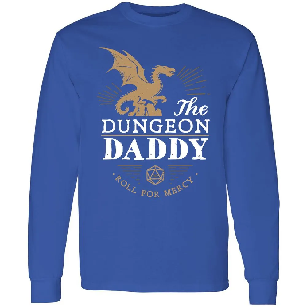 Dungeon Daddy Roll For Mercy Long Sleeve T-Shirt - Royal - 8