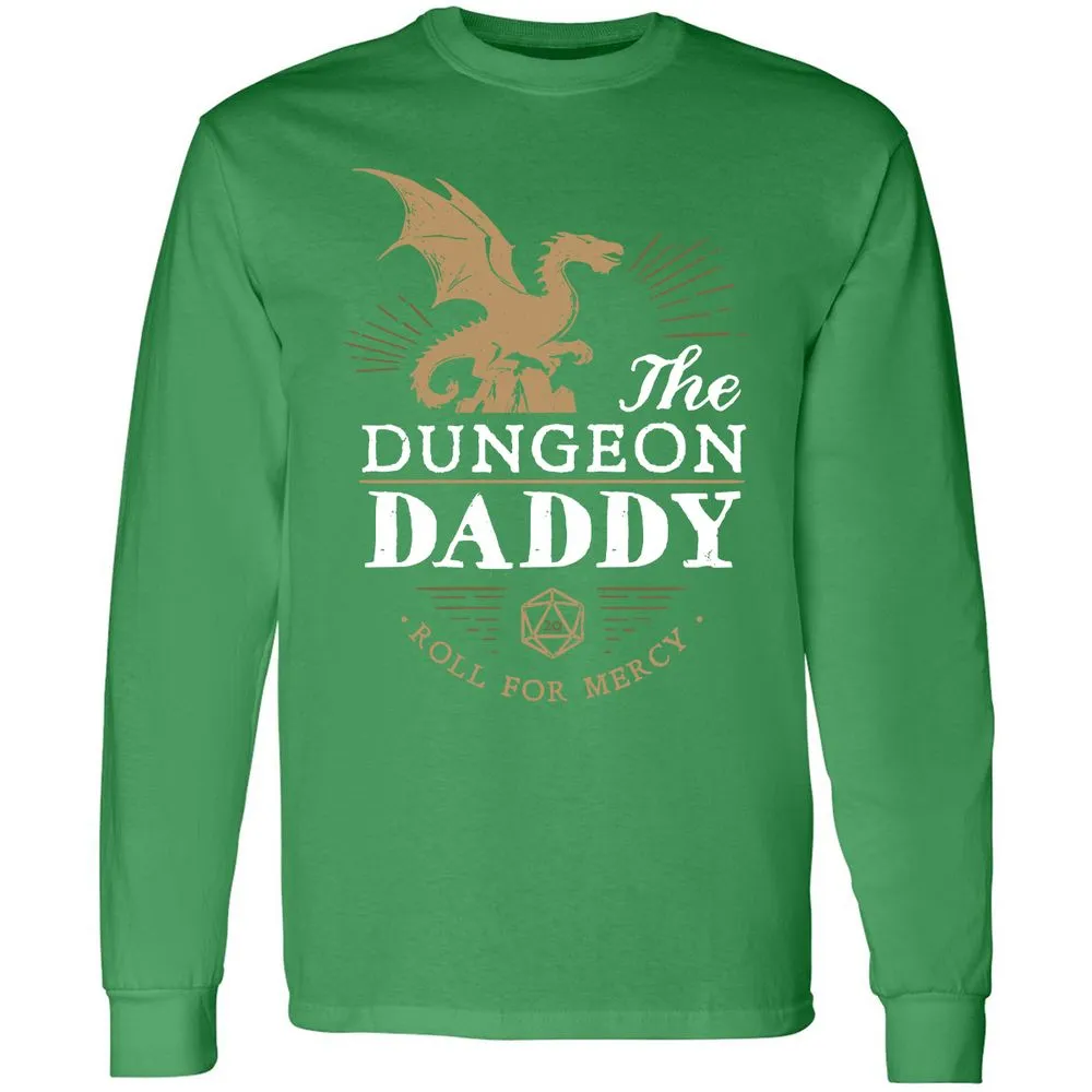Dungeon Daddy Roll For Mercy Long Sleeve T-Shirt - Irish Green - 10
