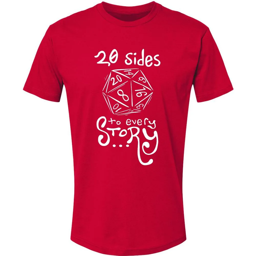 20 Sides to Every Story Premium Unisex T-Shirt - Red - 6
