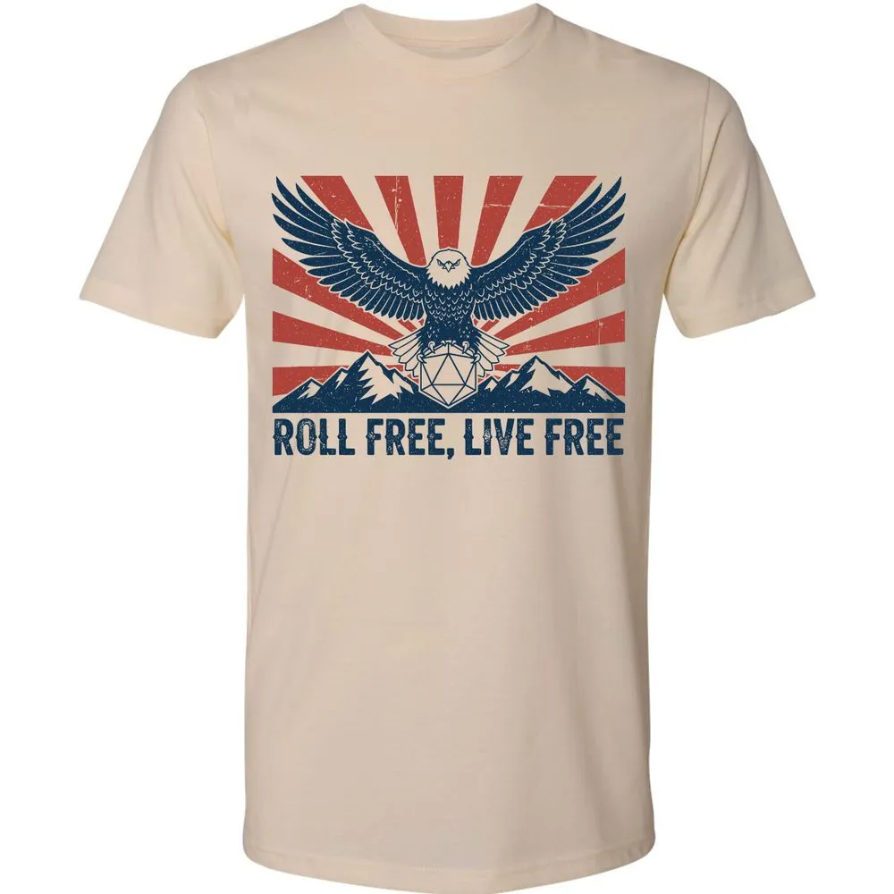Roll Free, Live Free Premium Unisex T-Shirt - Cream - 2