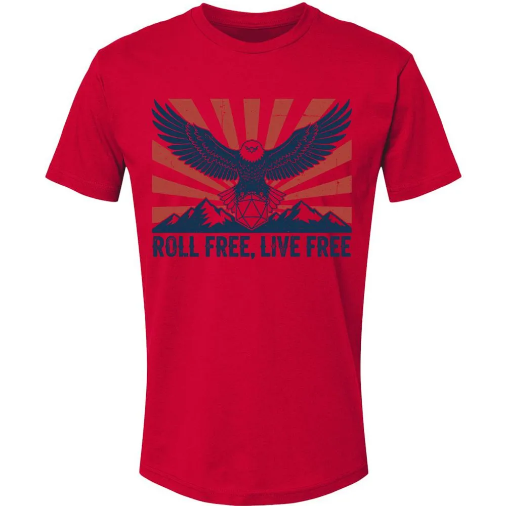 Roll Free, Live Free Premium Unisex T-Shirt - Red - 6