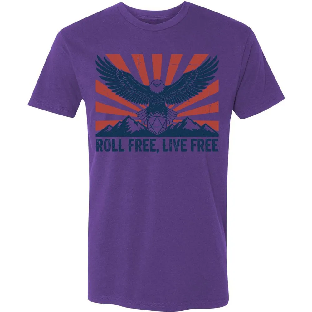 Roll Free, Live Free Premium Unisex T-Shirt - Purple Rush - 7