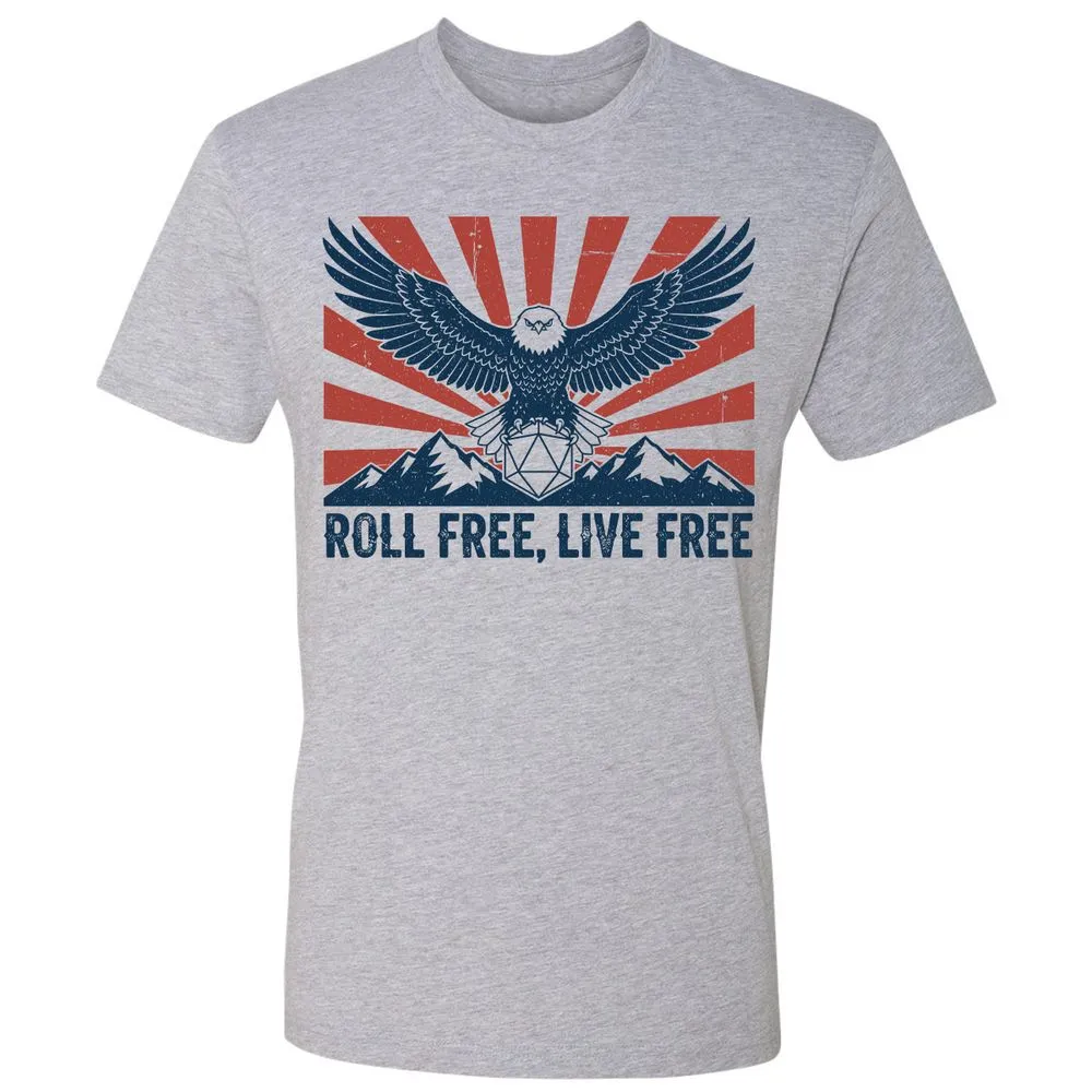 Roll Free, Live Free Premium Unisex T-Shirt - Heather Grey - 9