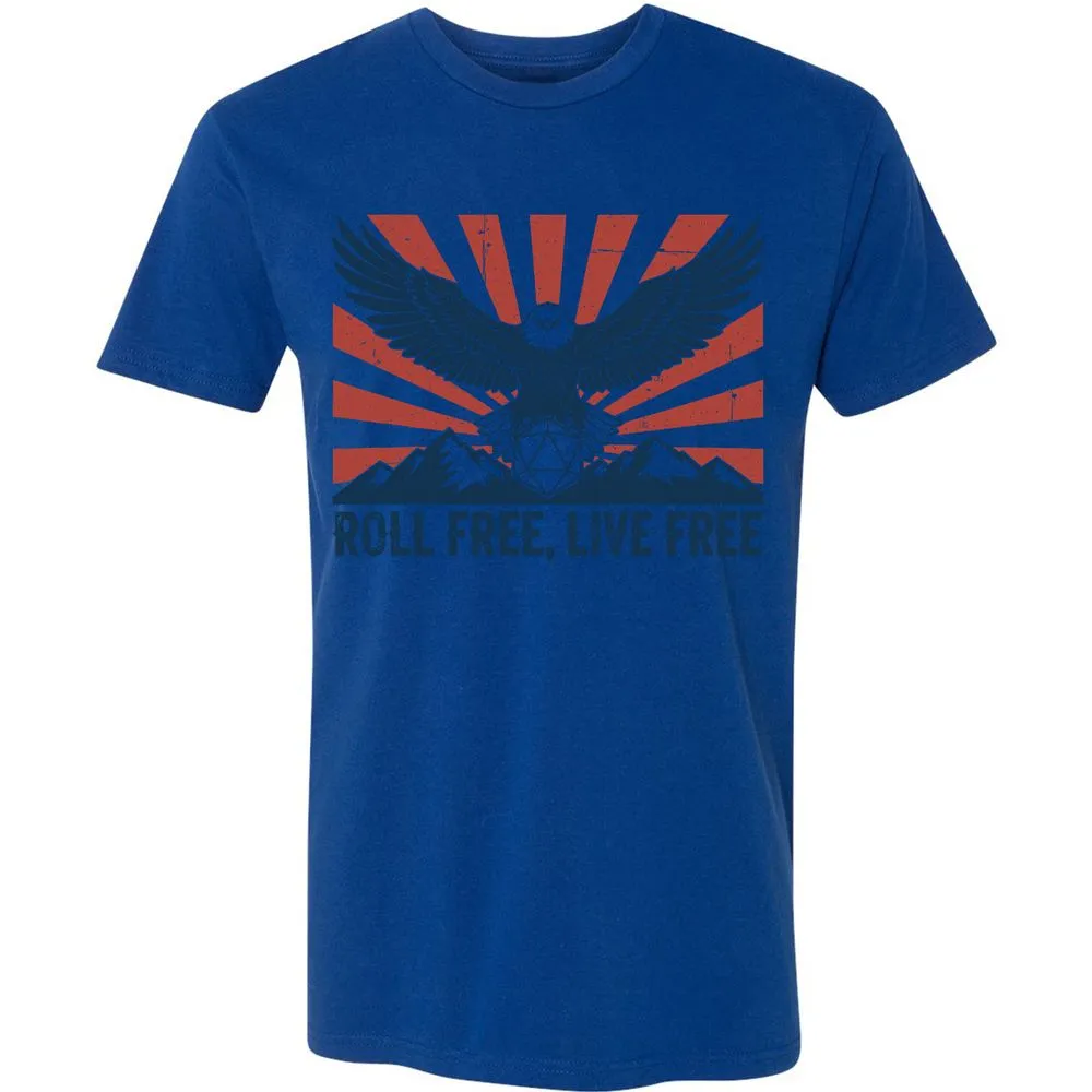Roll Free, Live Free Premium Unisex T-Shirt - Royal - 10