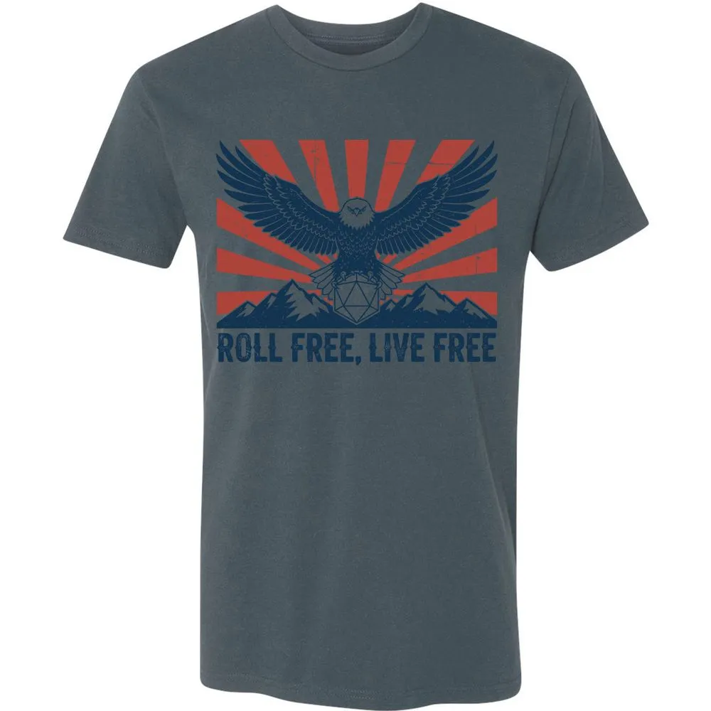 Roll Free, Live Free Premium Unisex T-Shirt - Indigo - 15